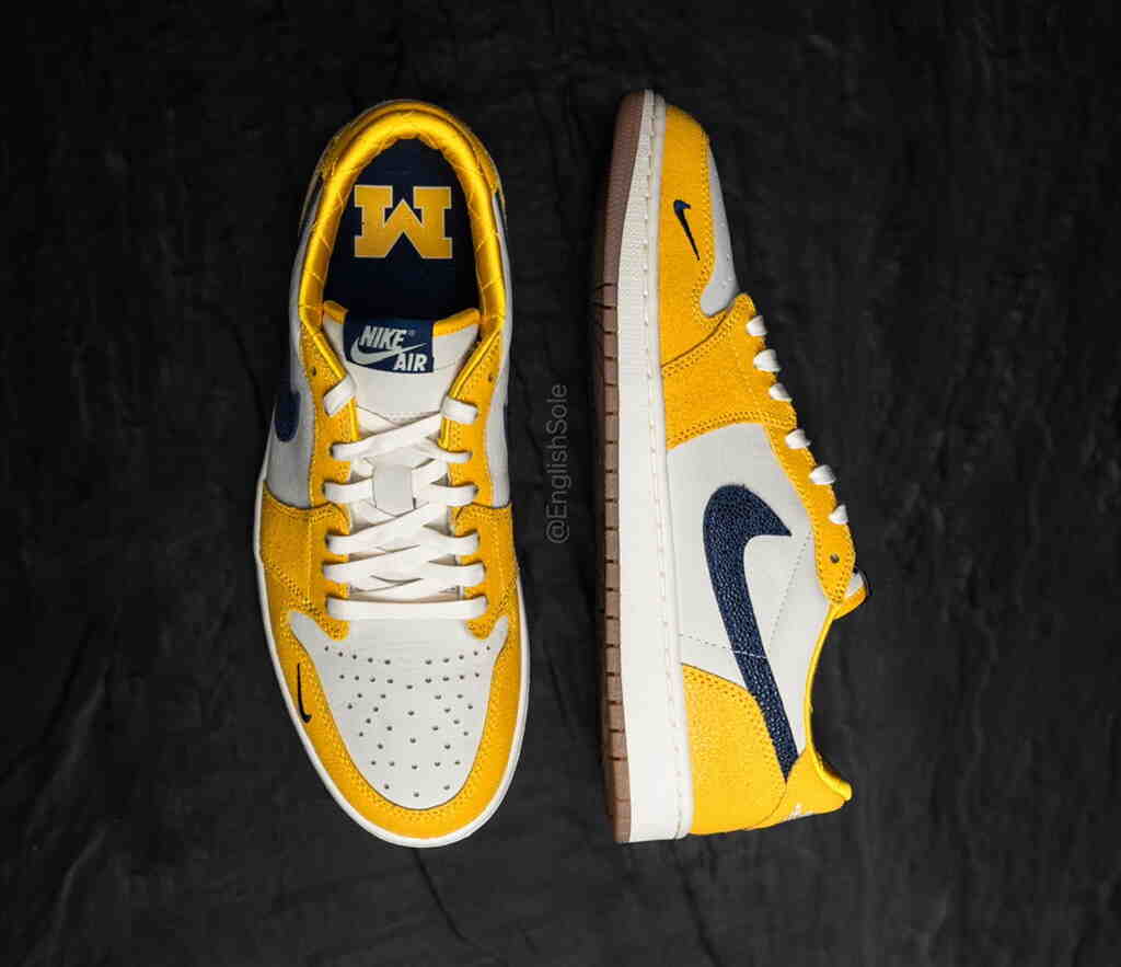 Air Jordan 1 Low OG Michigan PE 2023