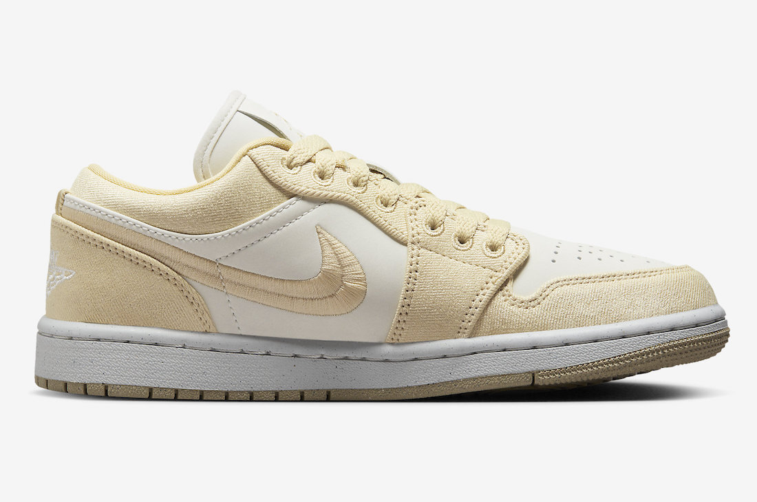 乔丹, Swoosh, Jumpman, Jordan Brand, Jordan, Air Jordan 1 Low, Air Jordan 1, Air Jordan - 2023年夏季的Air Jordan 1 Low SE "Canvas"。