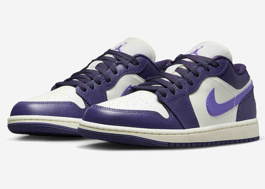 Air Jordan 1 Low以Sky J Purple和Action Grape的形式出现。