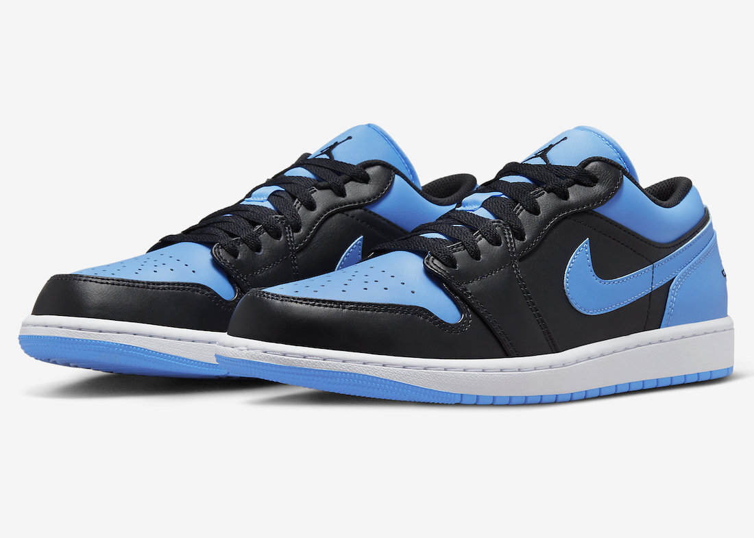 Air Jordan 1 Low Black University Blue 553558-041