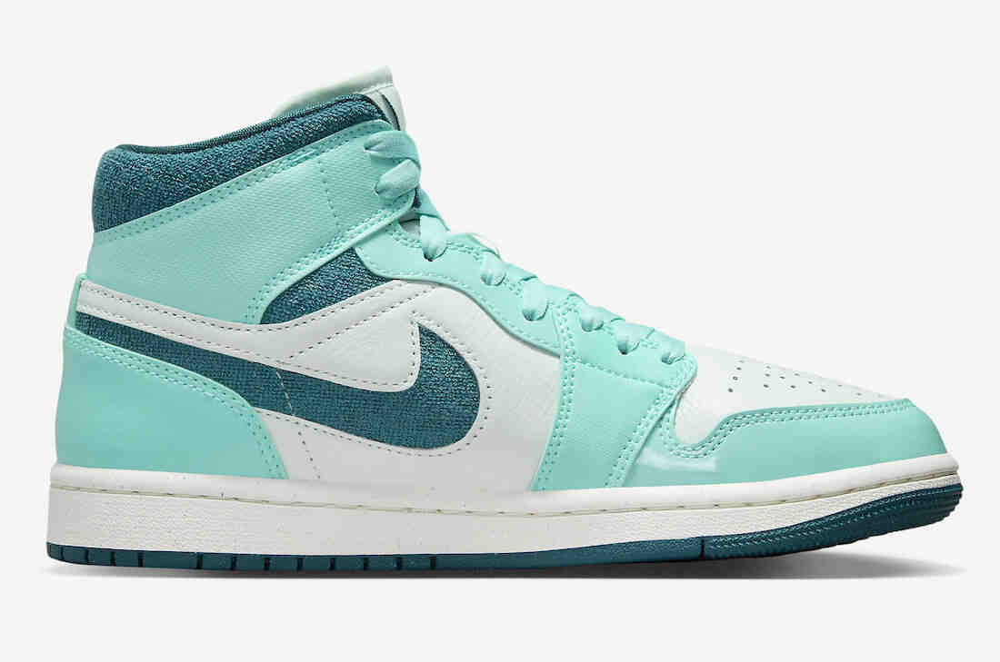 Air Jordan 1 Mid Bleached Turquoise Sky J Teal DZ3745-300