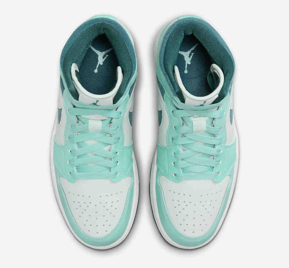 Air Jordan 1 Mid Bleached Turquoise Sky J Teal DZ3745-300