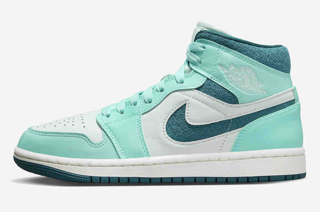 Air Jordan 1 Mid Bleached Turquoise Sky J Teal DZ3745-300