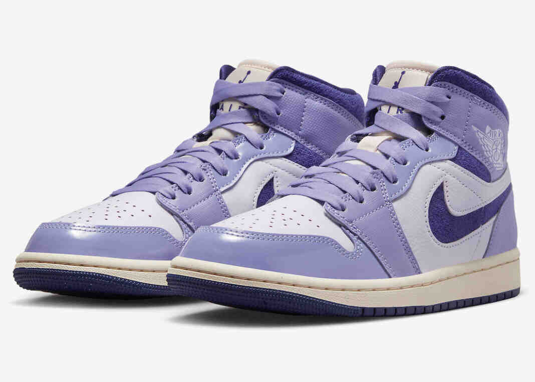 Air Jordan 1 Mid “Sky J Purple “的官方照片