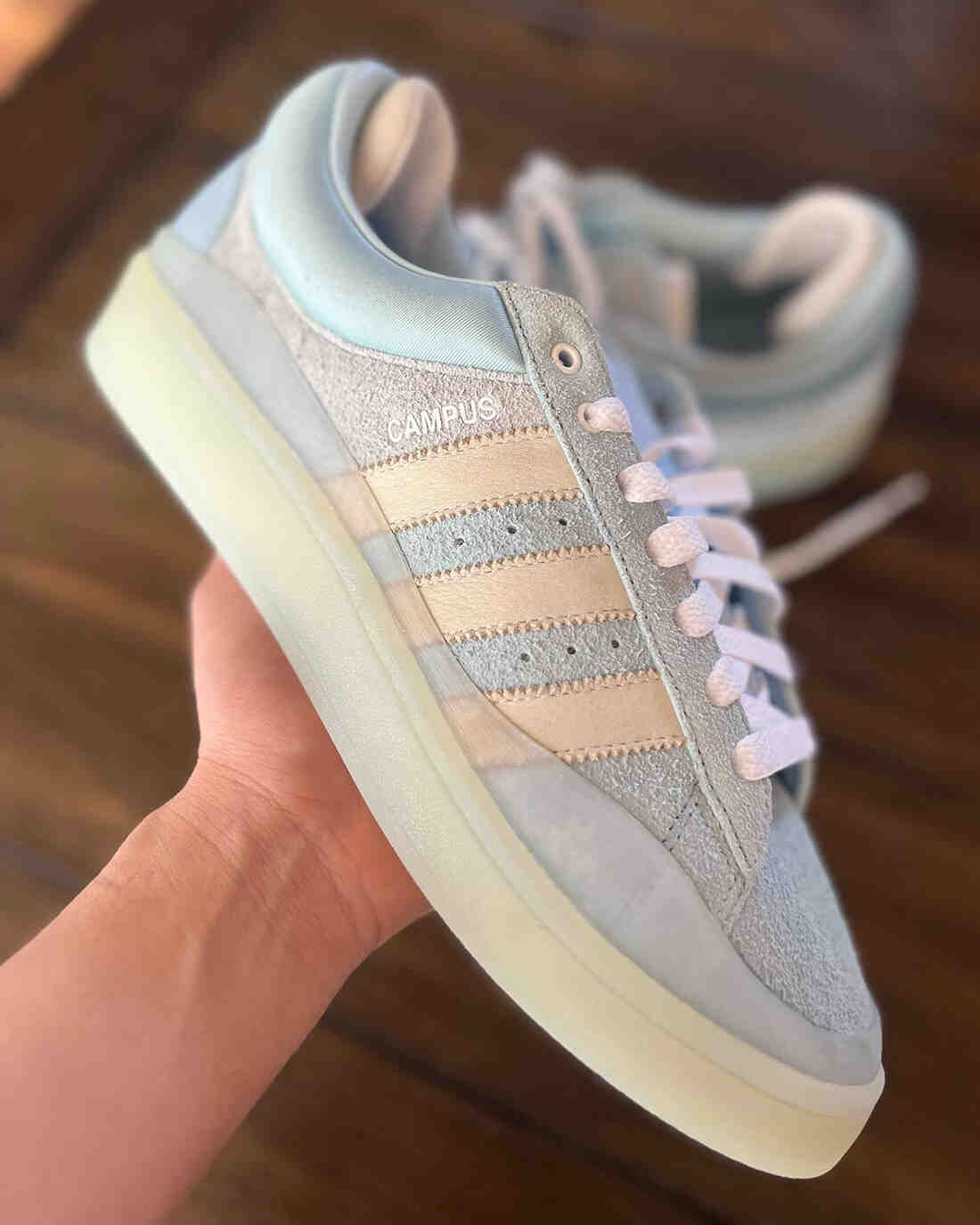 Bad Bunny adidas Campus Blue Tint