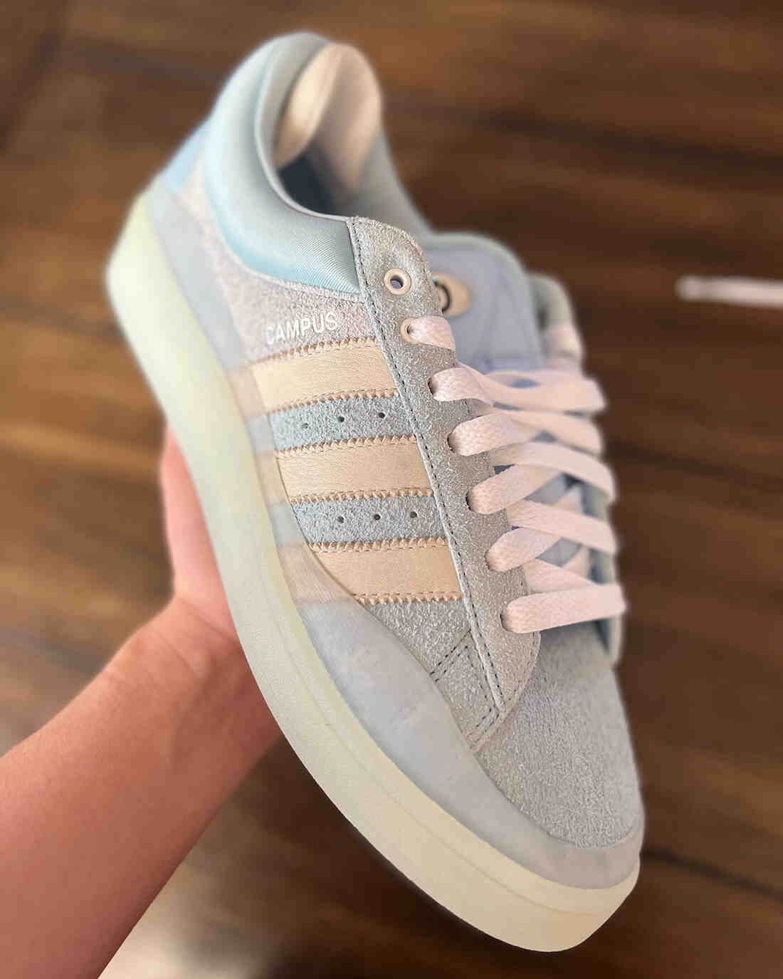 Bad Bunny adidas Campus Blue Tint