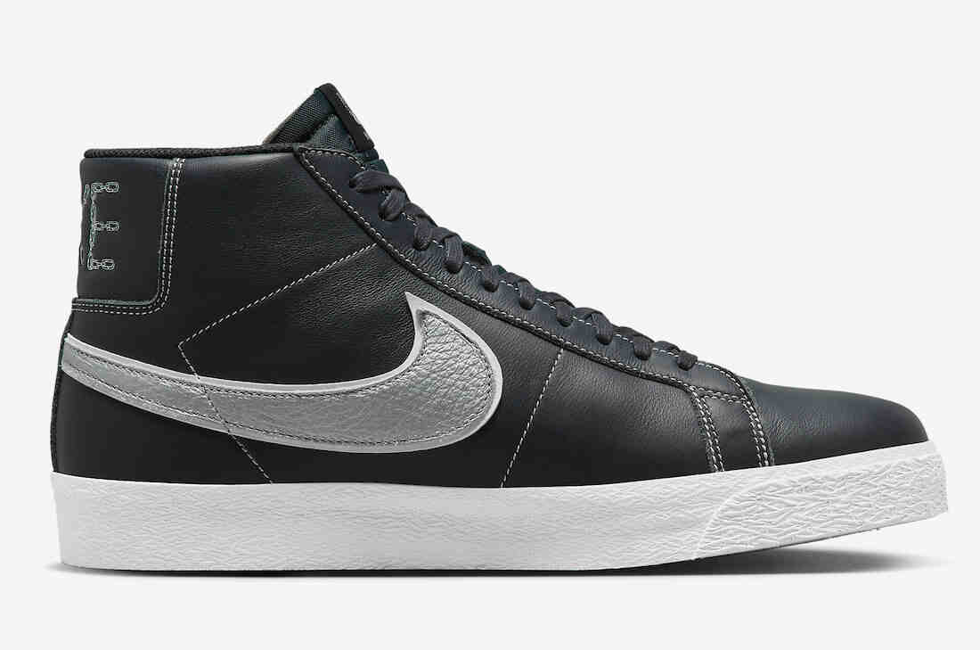 Mason Silva Nike SB Zoom Blazer Mid Dark Obsidian Metallic Silver DZ7260-400