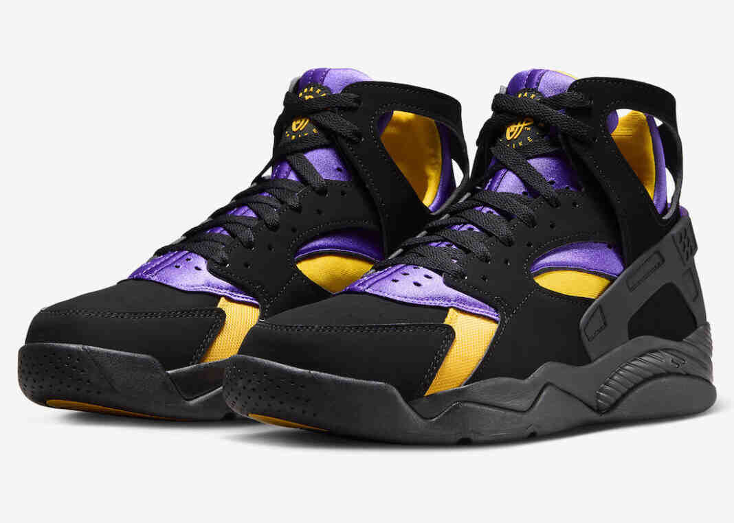 耐克Air Flight Huarache “Lakers Away “的官方照片