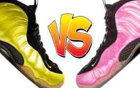 更好的Nike Air Foamposite One：”Electrolime “或 “Pearlized Pink”。