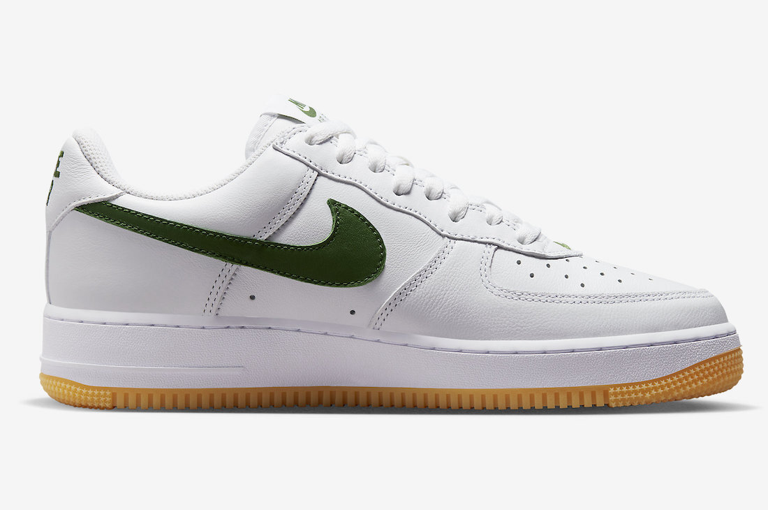 Nike Air Force 1 Low White Forest Green Gum Yellow FD7039-101