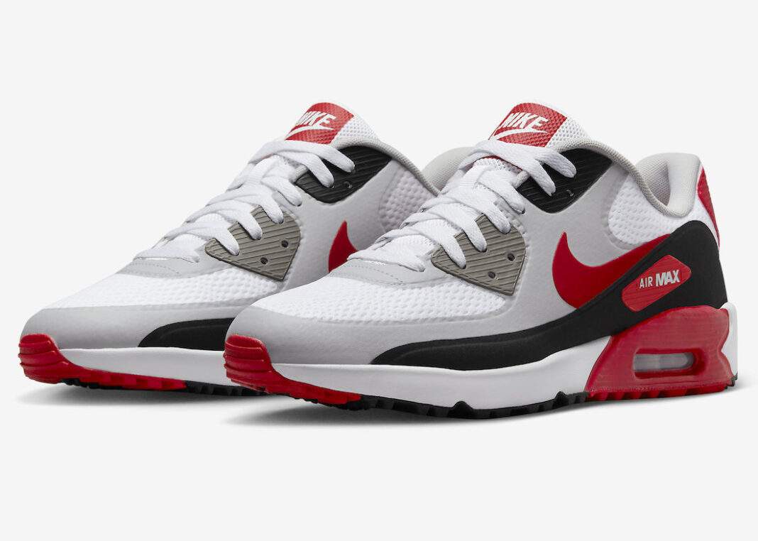 耐克Air Max 90高尔夫版出现 “大学红 “图案