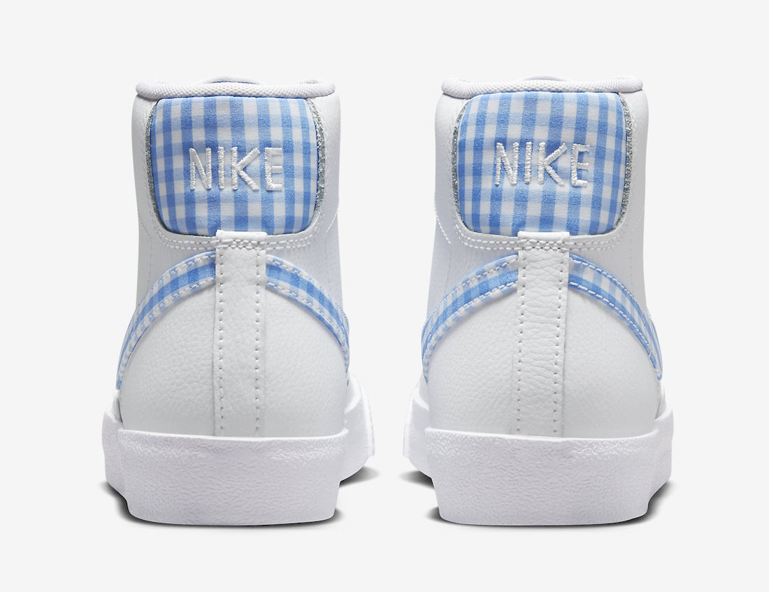 Nike Blazer Mid Blue Gingham FD9163-100 Release Date