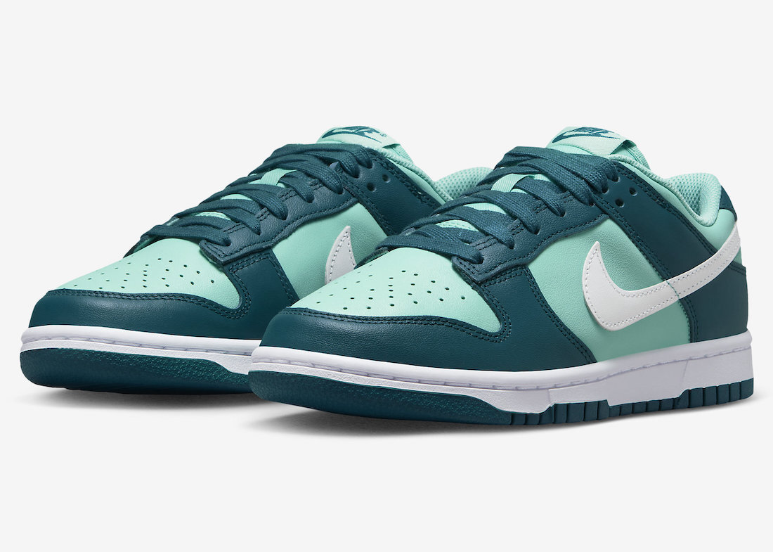 Nike Dunk Low Geode Teal White Emerald Rise DD1503-301