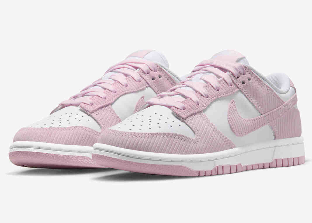 耐克Dunk Low “粉色灯芯绒 “是2023年夏季的完美选择