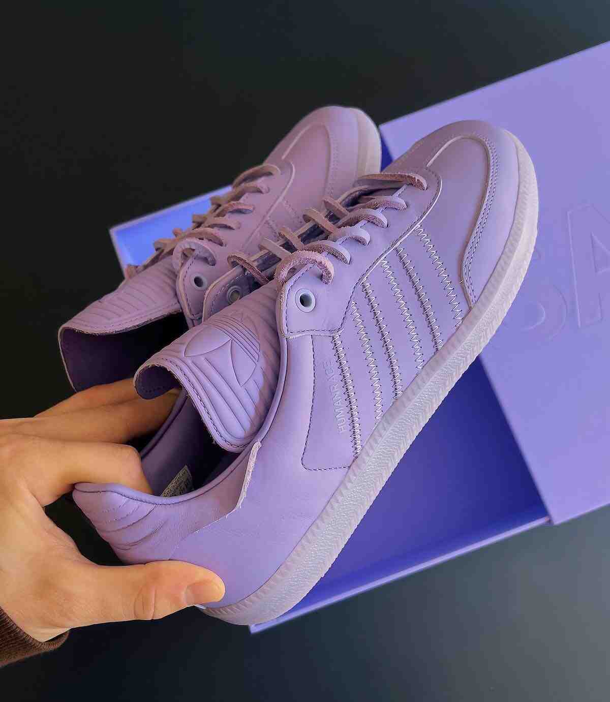 Pharrell adidas Samba Humanrace Lilac