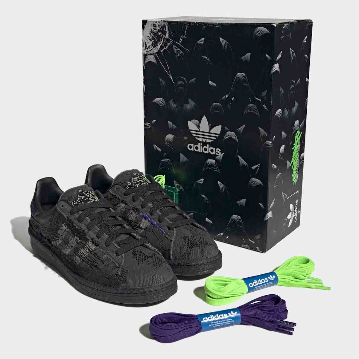 Youth of Paris adidas Campus 80s Core Black GX8433