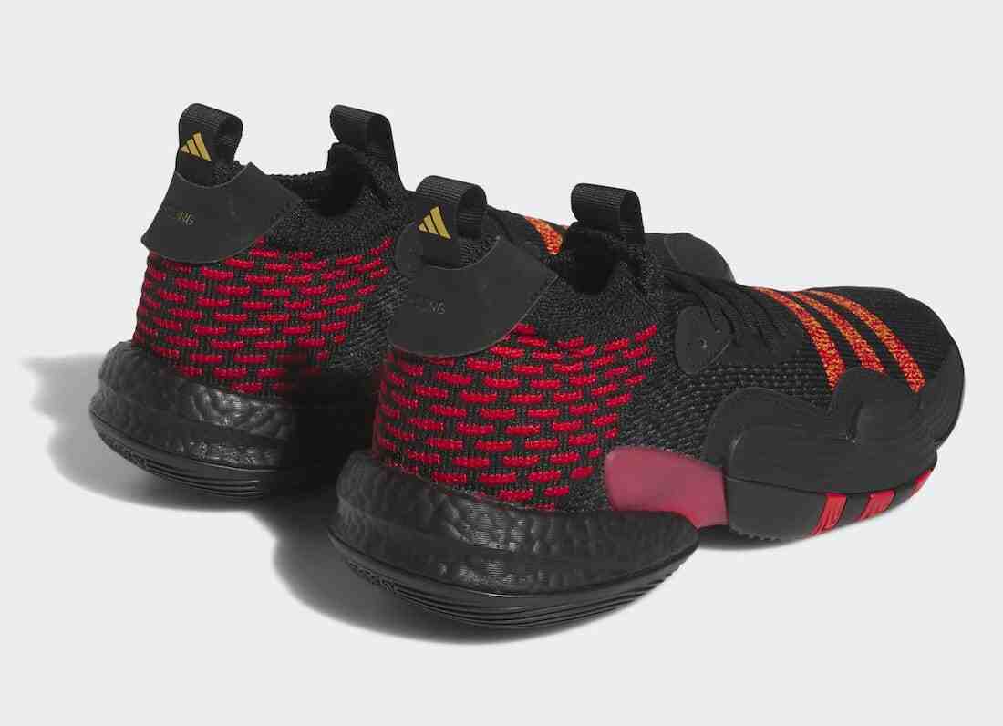 adidas Trae Young 2 Hawks Black Red Gold HQ0986