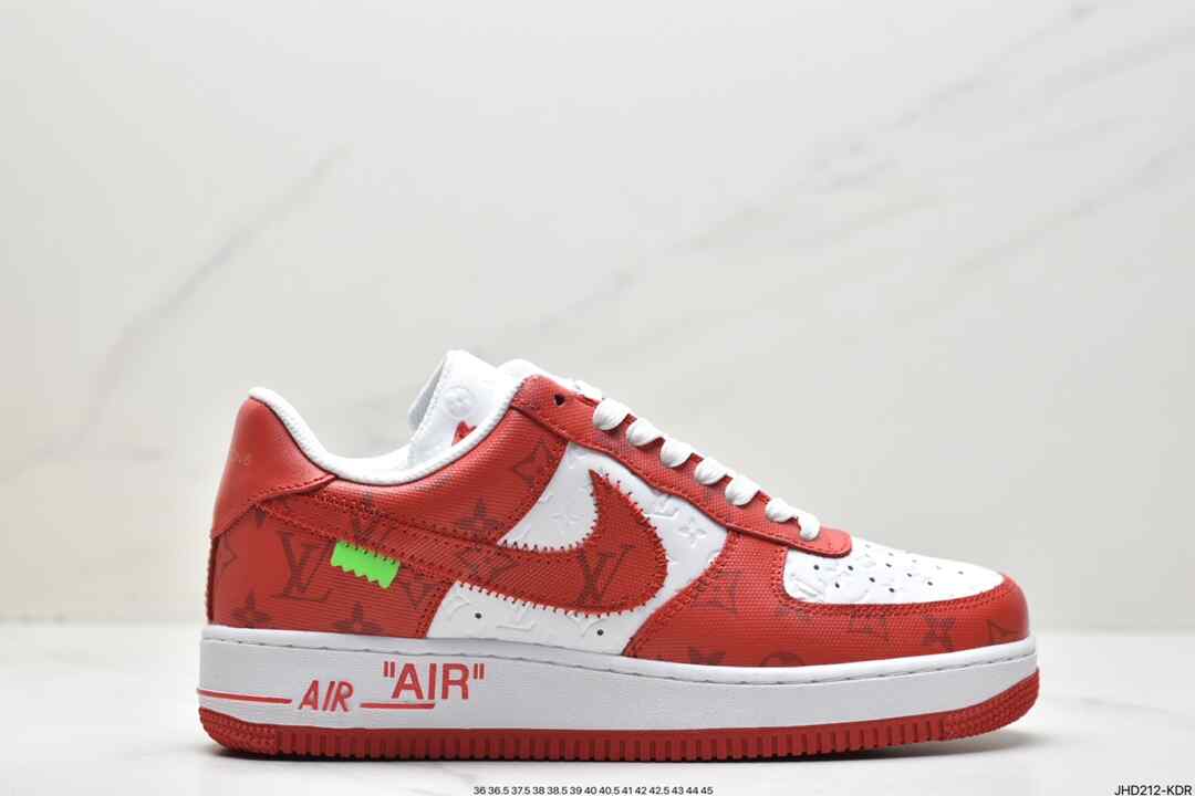 路易威登, 联名, 耐克, 篮球鞋, 板鞋, 低帮篮球鞋, Nike Air Force 1 Low, Nike Air Force 1, Nike Air, NIKE, Louis Vuitton x Nike Air Force 1 Low, Louis Vuitton, Air Force 1 Low, Air Force 1, 1A9V9V - 耐克 Louis Vuitton x Nike Air Force 1 Low 防滑耐磨 低帮 休闲板鞋 1A9V9V