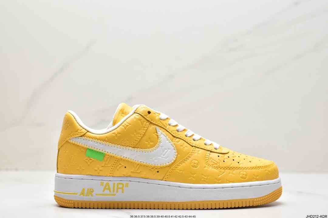 路易威登, 联名, 耐克, 篮球鞋, 板鞋, 低帮篮球鞋, Nike Air Force 1 Low, Nike Air Force 1, Nike Air, NIKE, Louis Vuitton x Nike Air Force 1 Low, Louis Vuitton, Air Force 1 Low, Air Force 1, 1A9V9V - 耐克 Louis Vuitton x Nike Air Force 1 Low 防滑耐磨 低帮 休闲板鞋 1A9V9V