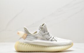 阿迪达斯 Kanye West x Adidas Yeezy Boost 350 V2″Light” 百搭轻便 防滑减震 低帮 休闲运动慢跑鞋 “黄油渐变紫外线” GY3438