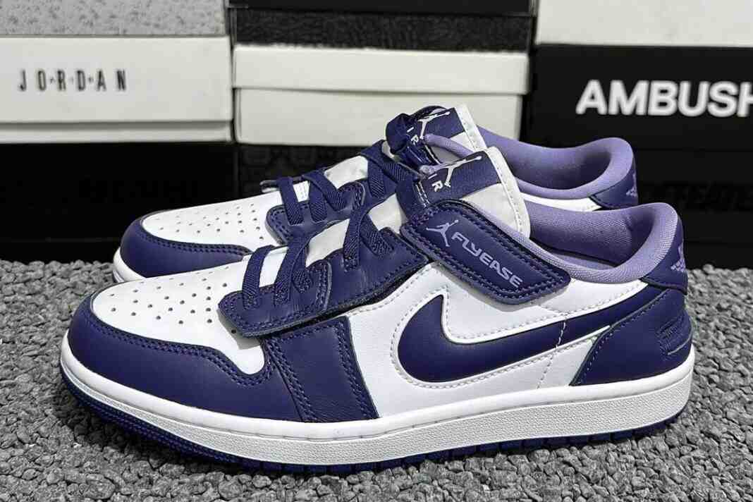 初见：Air Jordan 1 Low FlyEase “Sky J Purple”。