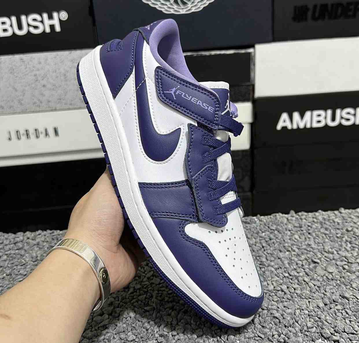 Air Jordan 1 Low FlyEase Sky J Purple DM1206-515