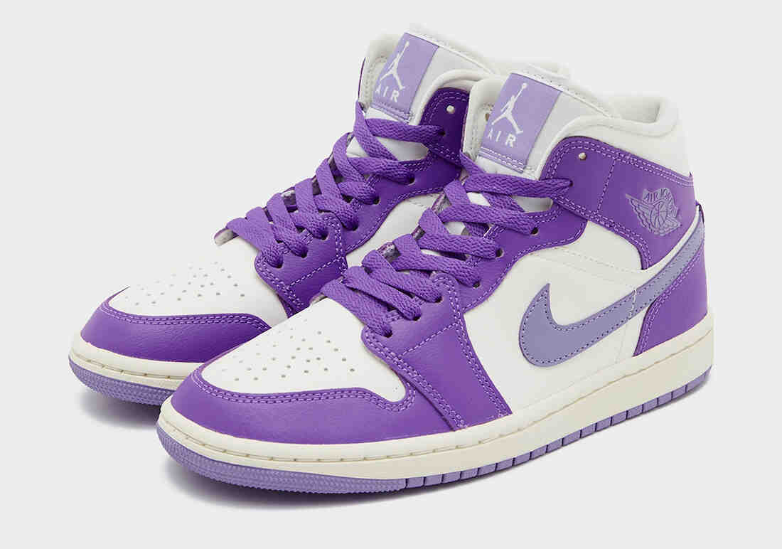 Air Jordan 1 Mid Purple Sail Release Date