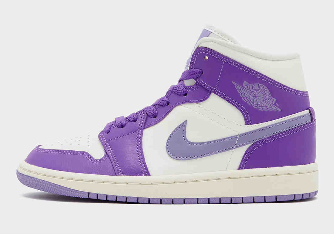 Air Jordan 1 Mid Purple Sail Release Date