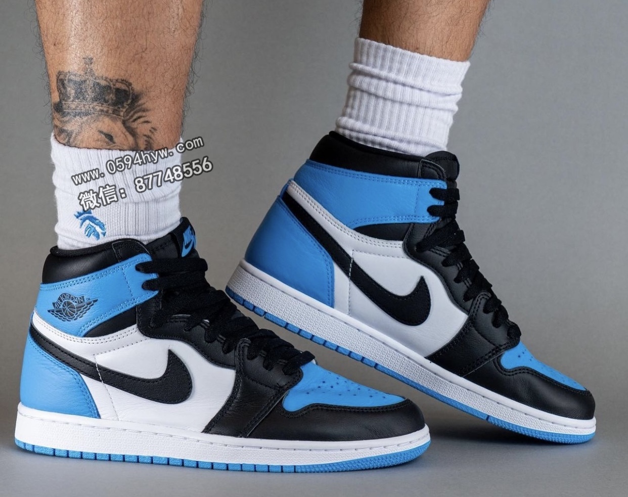 Air Jordan 1 High OG “UNC Toe”上脚照曝光，绝对经典！