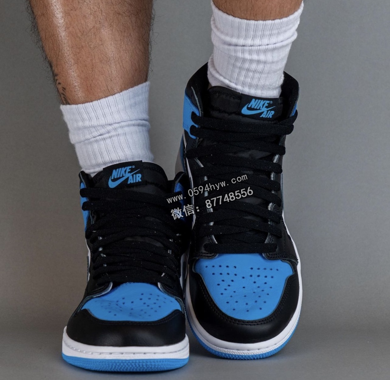 Air-Jordan-1-UNC-Toe-University-Blue-DZ5485-400-On-Feet-7