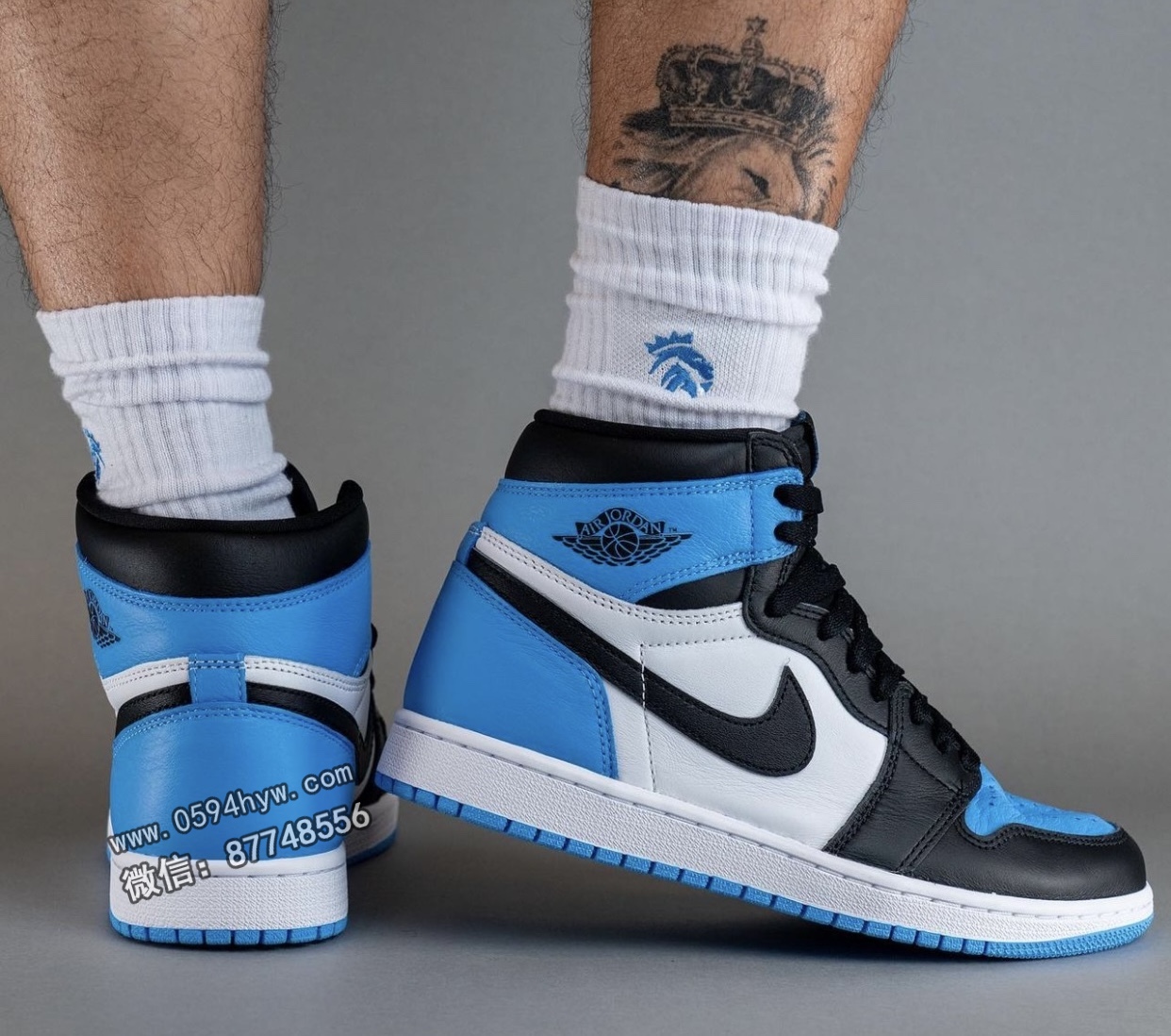 Air-Jordan-1-UNC-Toe-University-Blue-DZ5485-400-On-Feet-8