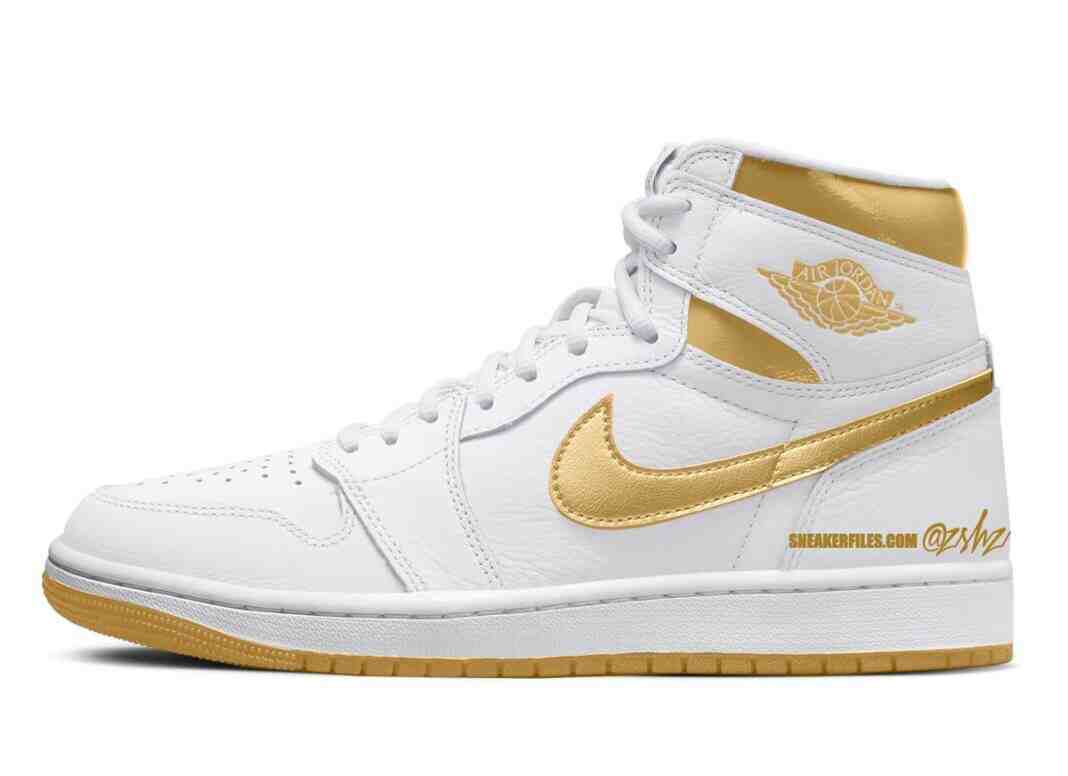 女款Air Jordan 1 High OG “Metallic Gold” 2024年春季发布