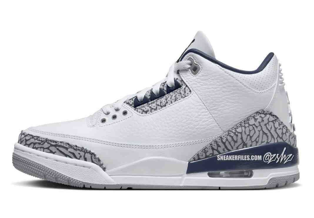 Air Jordan 3 “White Navy” 2024年春季发布