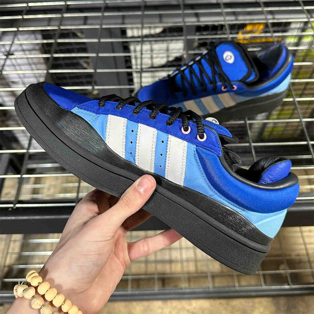 Bad Bunny adidas Campus Blue Black