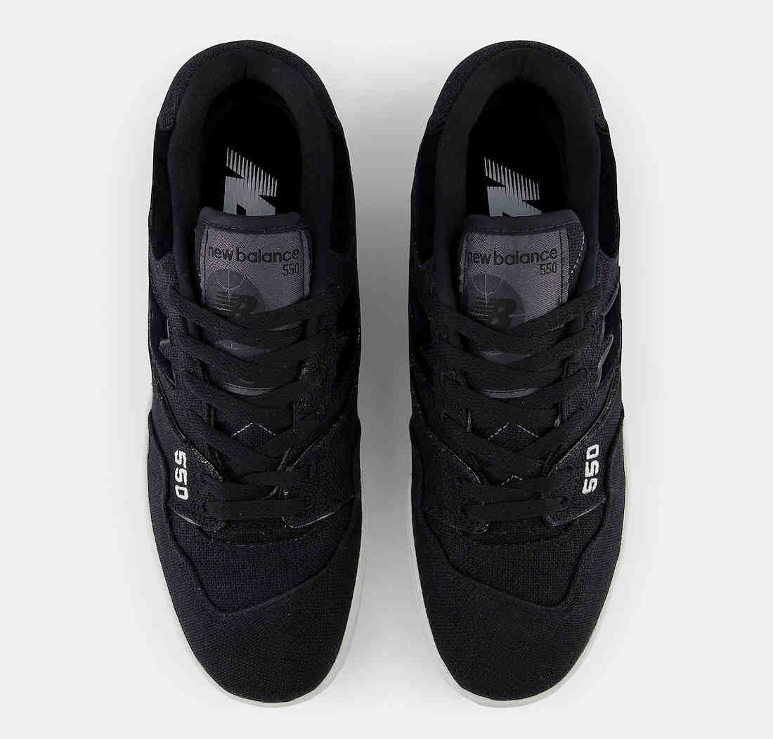 New Balance 550 Black Canvas BB550MDB