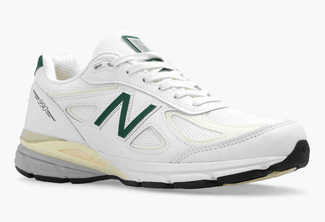 New Balance 990v4 Made in USA White Green U990TC4