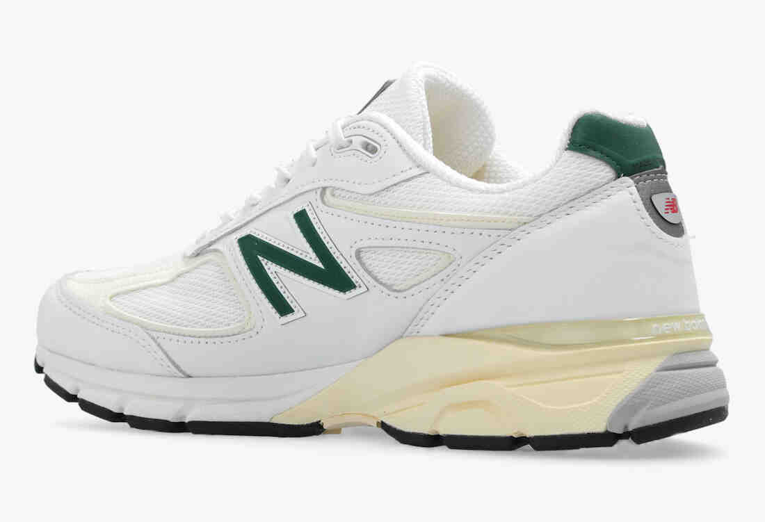 New Balance 990v4 Made in USA White Green U990TC4