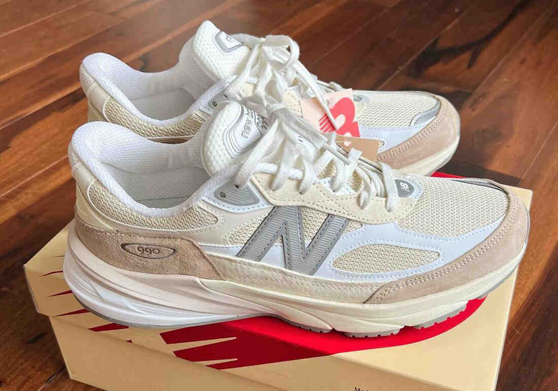 New Balance 990v6 Made in USA Cream White