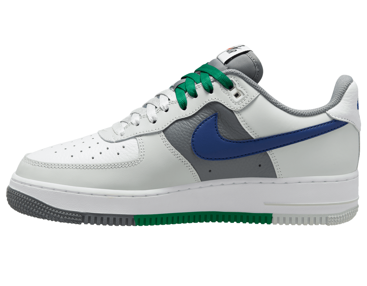 Nike Air Force 1 Low Split Light Silver Deep Royal Blue White FD2592-001