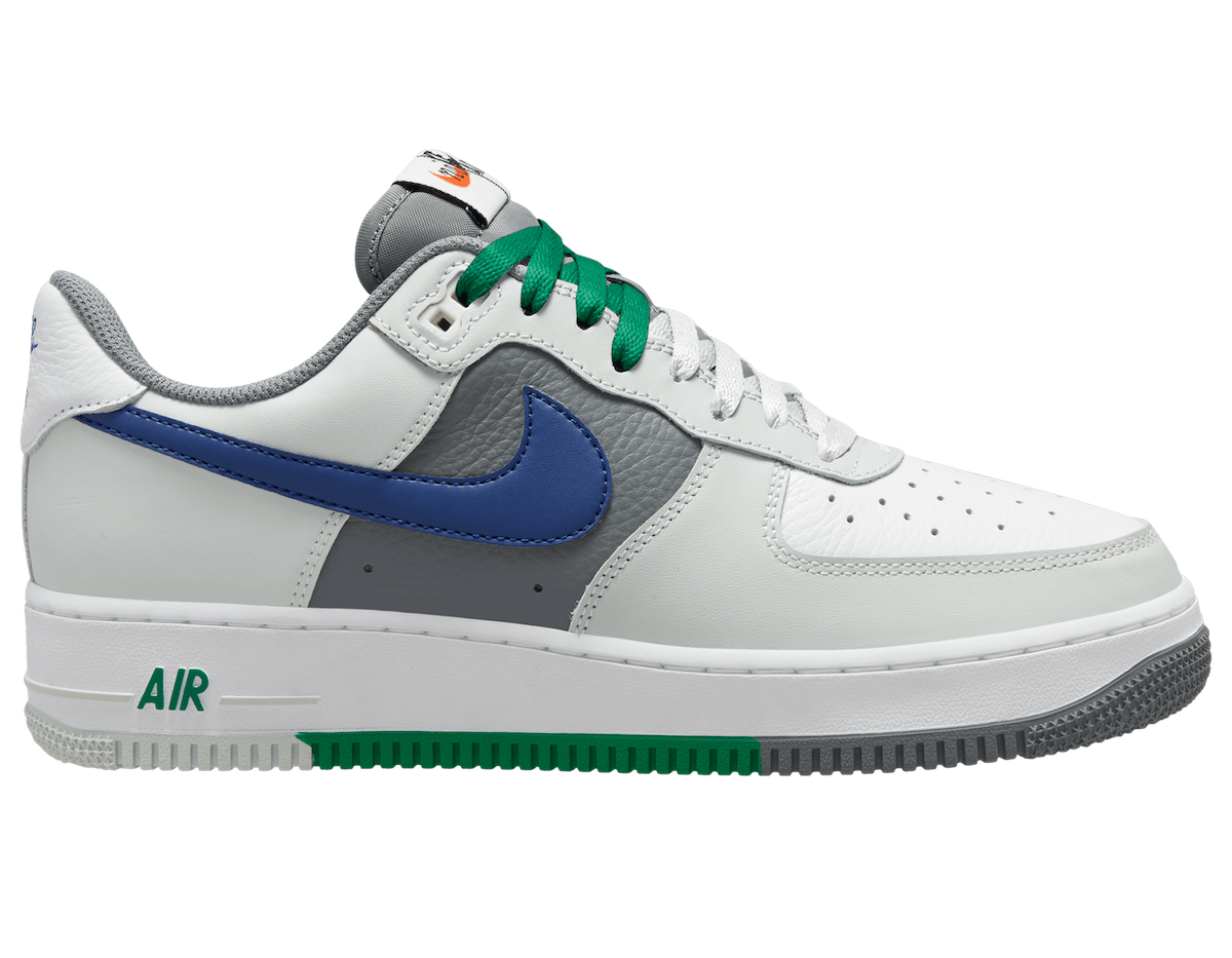 Nike Air Force 1 Low Split Light Silver Deep Royal Blue White FD2592-001