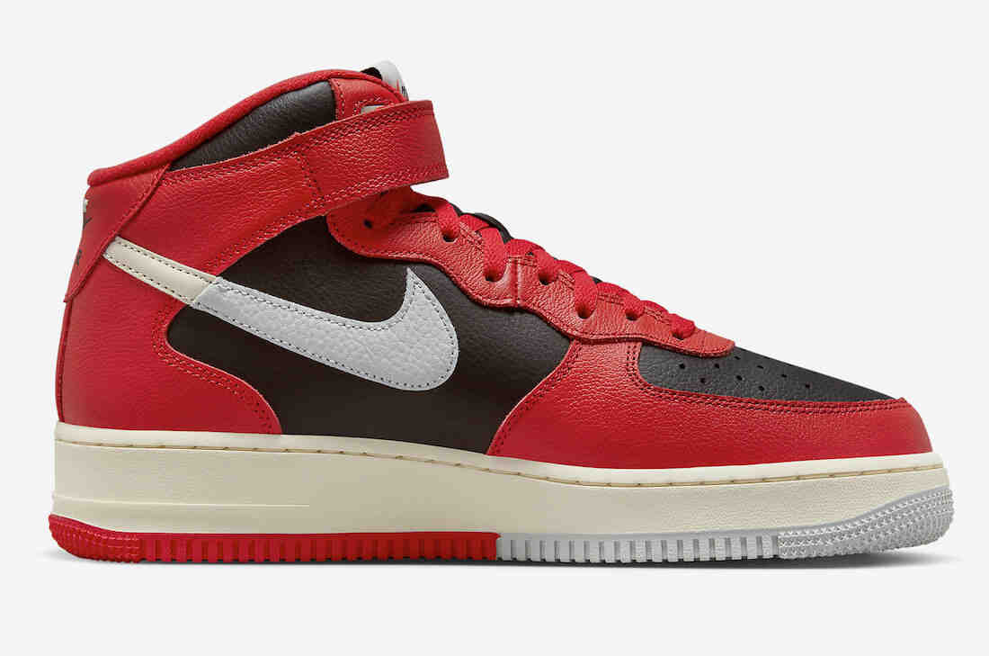 Nike Air Force 1 Mid Split Black Red DZ2554-001