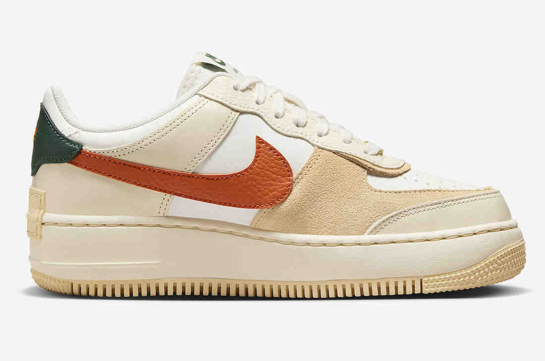 Nike Air Force 1 Shadow Sail Green Orange FQ2764-100