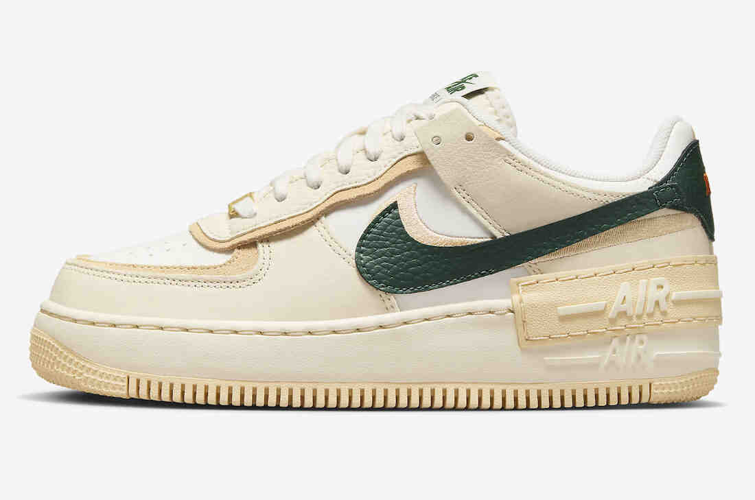 Nike Air Force 1 Shadow Sail Green Orange FQ2764-100