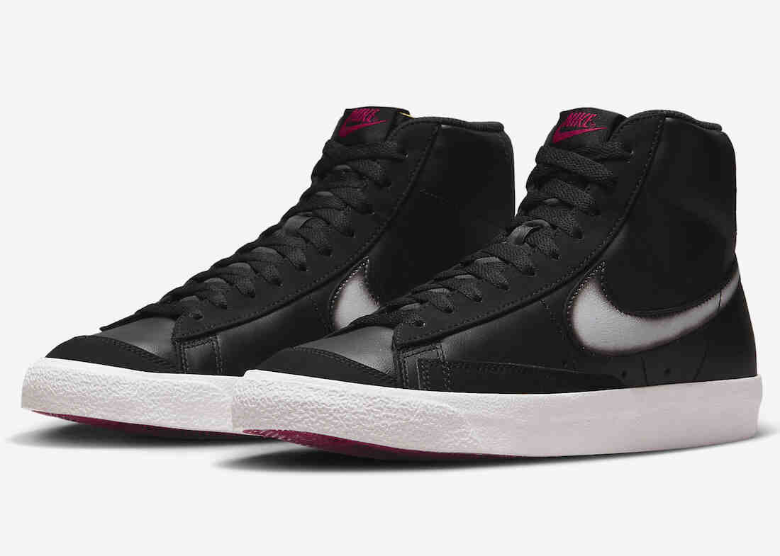 Nike Blazer Mid 77 Black Fuchsia White FD6924-001