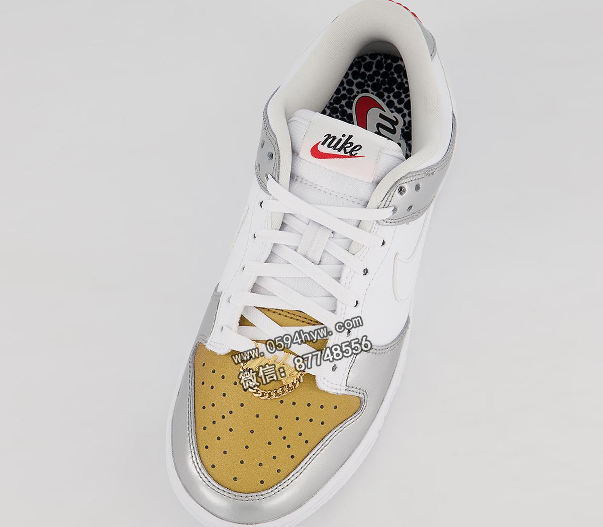 Nike-Dunk-Low-White-Gold-Silver-Red-Release-Date-6-1