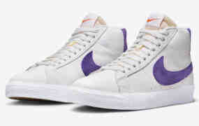 Nike SB Blazer Mid “Court Purple” 被添加到橙色标签系列中