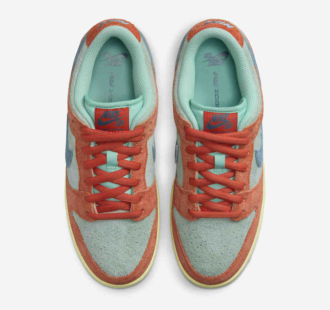 Nike SB Dunk Low Orange Noise Aqua DV5429-800