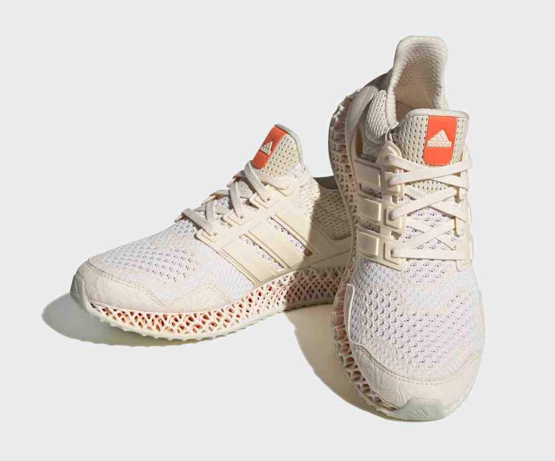 adidas Ultra 4D Wonder White Impact Orange IF0307