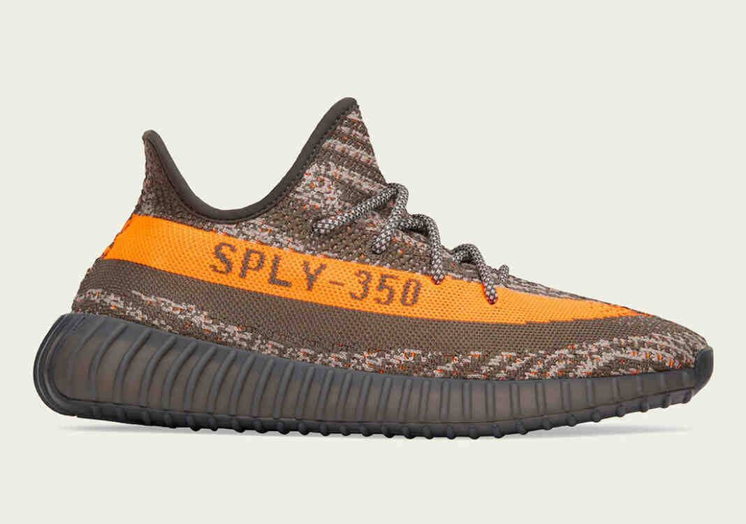 阿迪达斯Yeezy Boost 350 V2 “Carbon Beluga “的官方照片