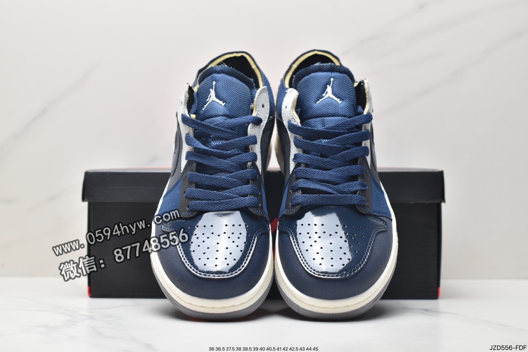 运动鞋, 篮球鞋, 乔丹, Jordan Air Jordan Low SE Craft"Obsidian", Jordan, DR8867-400, Aj1, Air Jordan - 乔丹 AJ1 Jordan Air Jordan  Low SE Craft"Obsidian" 减震防滑耐磨 低帮 复古篮球鞋 蓝色 DR8867-400